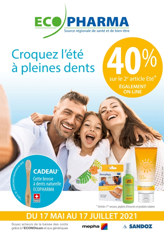 Profitez de notre offre d’été et recevez en prime une brosse à dents fabriquée en Suisse !